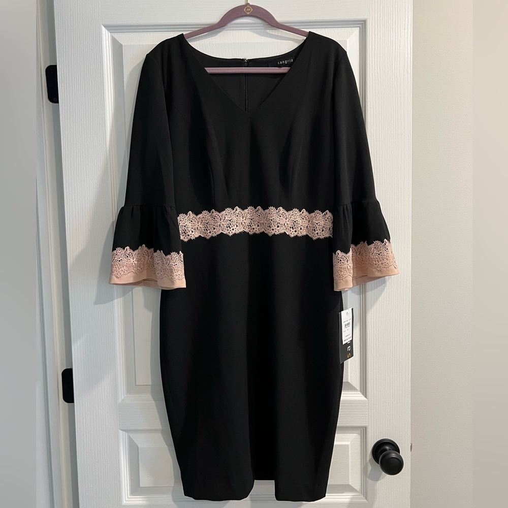 Bell Sleeve Black Dress